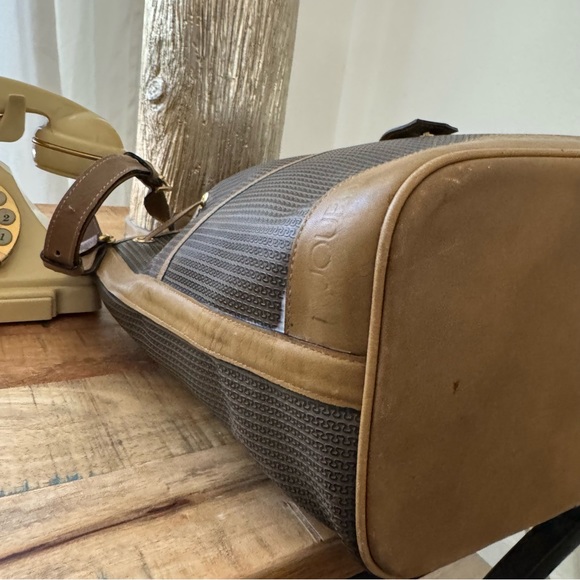 70’Vintage Charles Jourdan Leather Khaki Olive Tan Bag - Picture 10 of 16